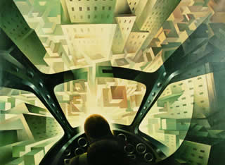 "Incuneandosi sull'abitato, 1939"