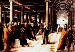 Il dipinto Cristo e l'adultera