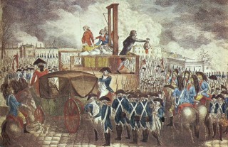 Quadro raffigurante Sanson durante un'esecuzione